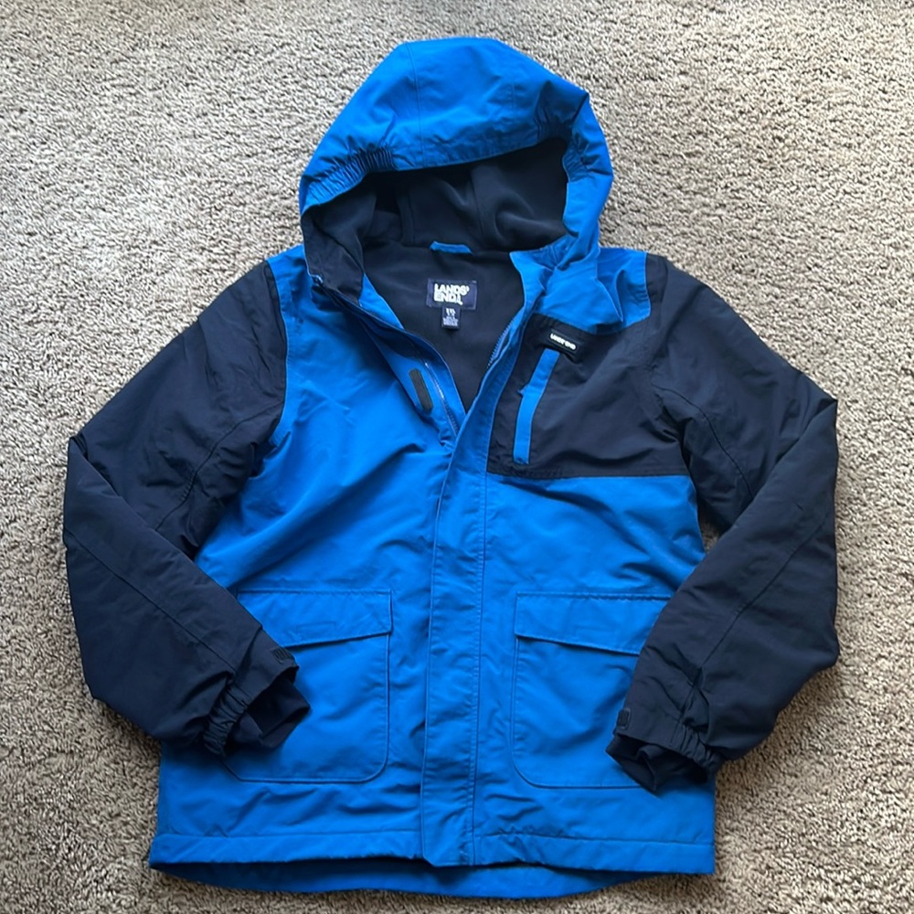Boys Lands End Squall Snow Winter Ski Jacket